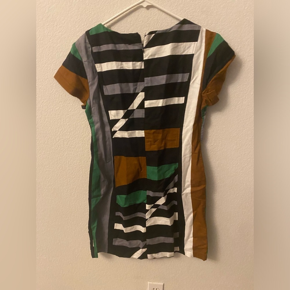 Derek Lam(1967-)American Fashion Designer, Rare Abstract Dress Size 14 - Picture 11 of 11